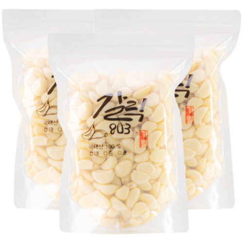 갈릭803 깐마늘 대 1kg (3개)_이미지