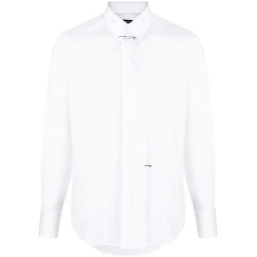 디스퀘어드2 이지 슬림 핀 칼라 셔츠 S74DM0709S44131 100 T_이미지