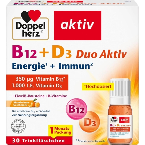 도펠헤르츠 B12+D3 듀오 액티브 30병 (3개)