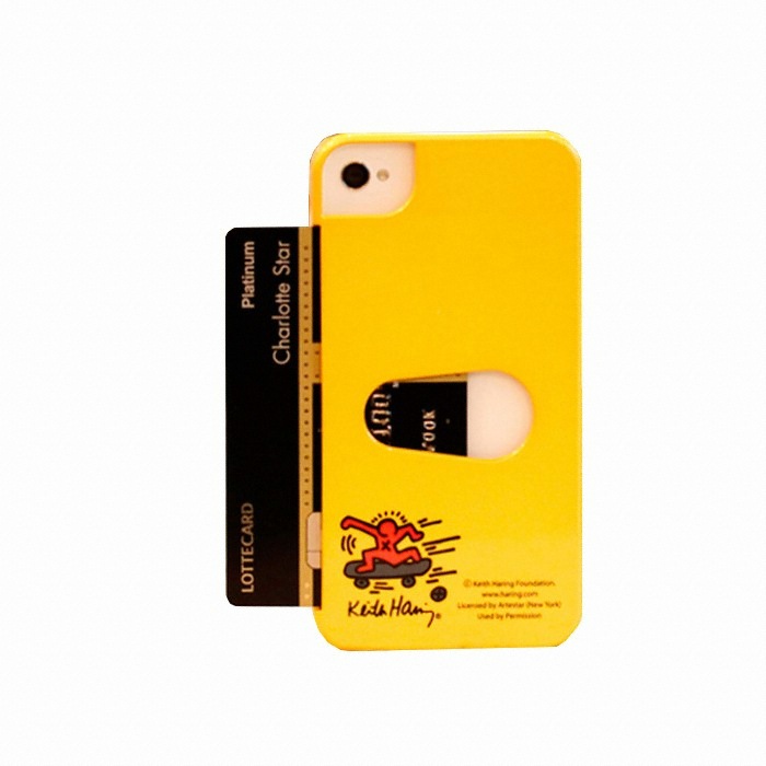 아이커버 keith haring IDin Case - YELLOW (아이폰4/4S)_이미지