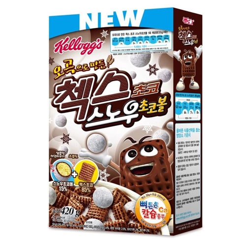 오곡으로 만든 첵스초코 스노우 초코볼 420g