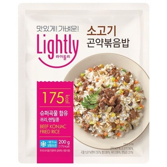 대상 청정원 라이틀리 소고기 곤약 볶음밥 200g (12개)_이미지