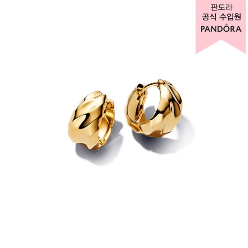 판도라 리플드 후프 이어링 263874C00