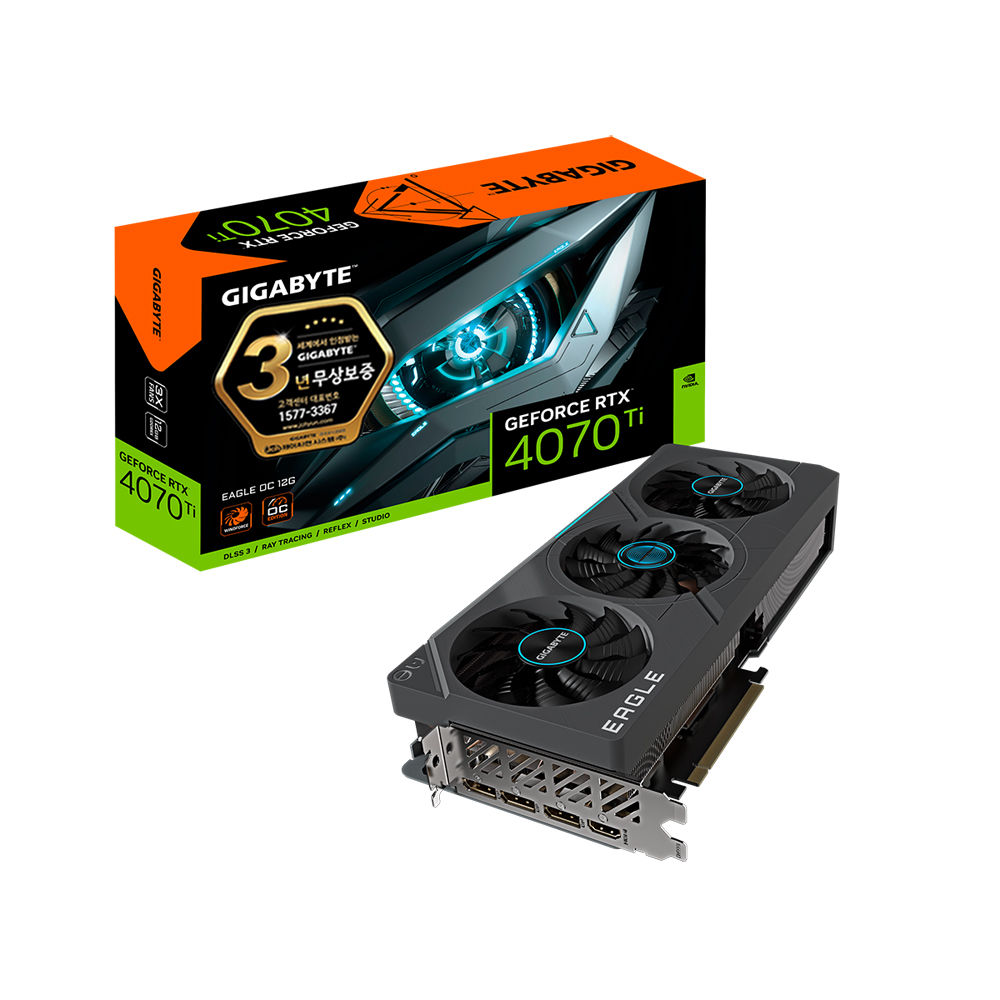 GIGABYTE 지포스 RTX 4070 Ti EAGLE OC D6X 12GB 제이씨현_이미지