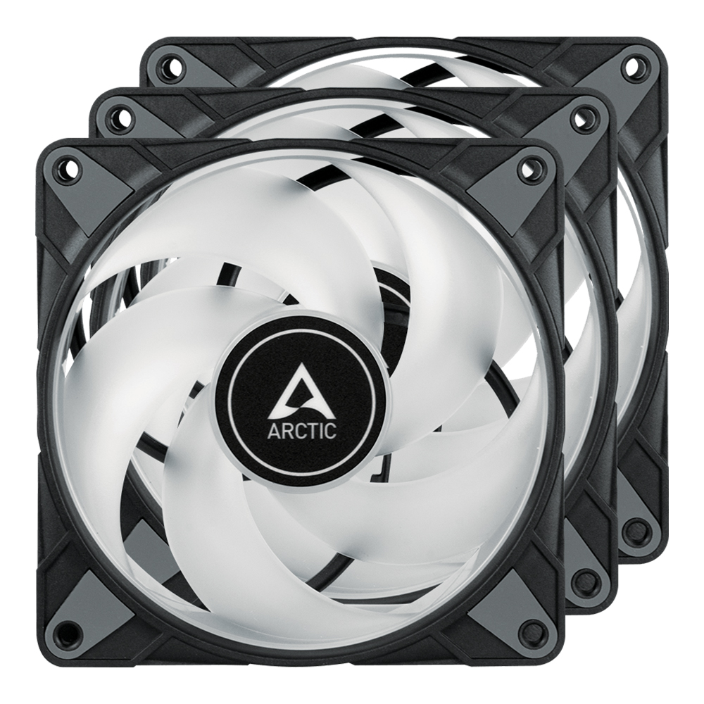 ARCTIC P12 PWM PST ARGB 피씨디렉트 (밸류팩(3팩), 블랙)_이미지