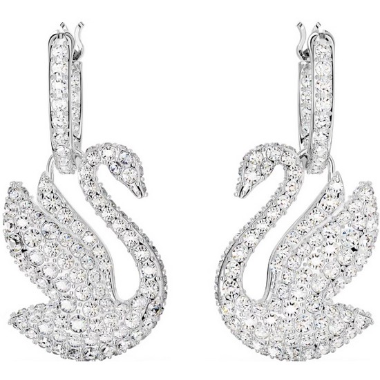 스와로브스키 여성 Iconic Swan 귀걸이_5647545_이미지