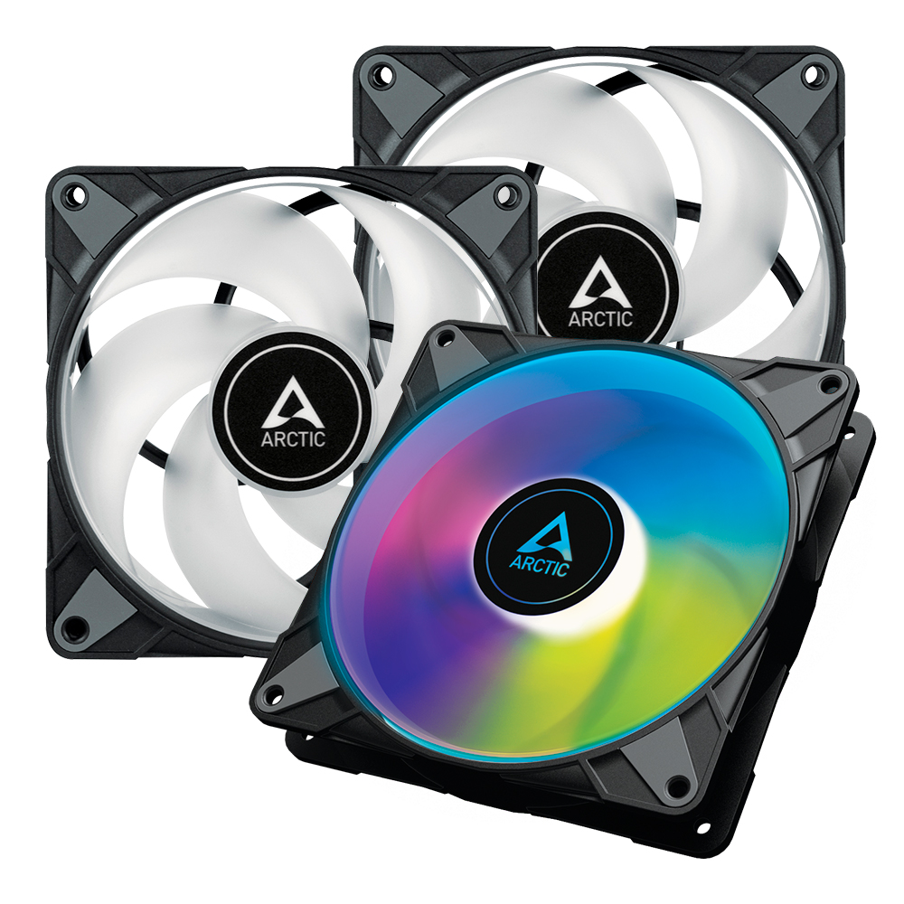 ARCTIC P14 PWM PST ARGB 피씨디렉트 (3팩, 블랙)_이미지