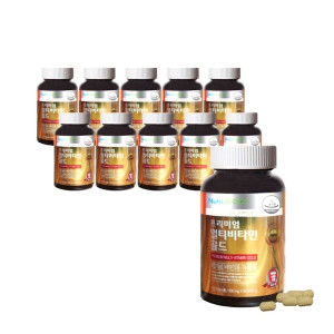 허브큐어 뉴트리디데이 프리미엄 멀티비타민 골드 90정 (11개)