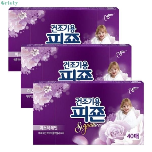 건조기용 시그니처 미스틱레인 120매 + 라피에스타 120매