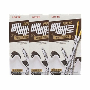 롯데제과 화이트쿠키 빼빼로 37g (3개)
