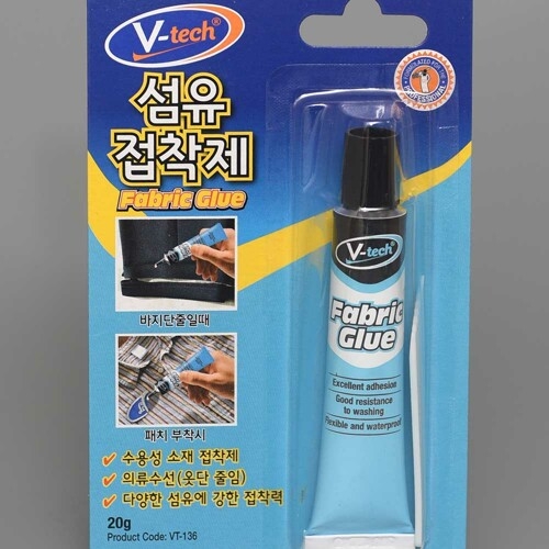 슈미즈 브이텍 섬유 접착제 20ml 천 원단 캔버스 8287421
