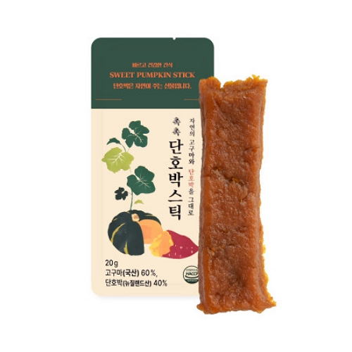 한울푸드 촉촉 단호박스틱 20g이미지입니다. 누르면 해당 게시물로 새창이동합니다.