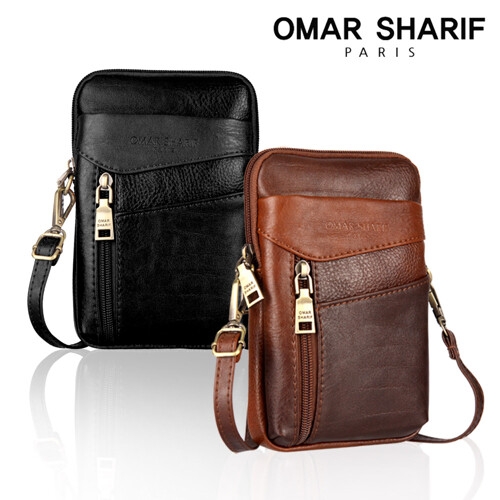 오마샤리프 남성 미니 크로스백 겸 숄더백_OS227m