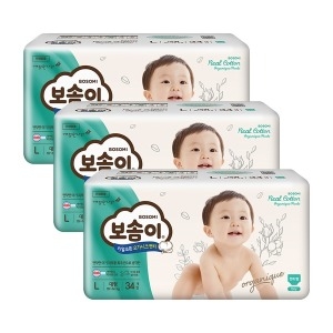 보솜이 리얼코튼 오가니크 팬티형 대형-남아용 (102매)_이미지