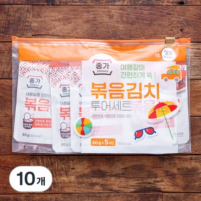종가 볶음김치 투어세트 80g (10개)_이미지