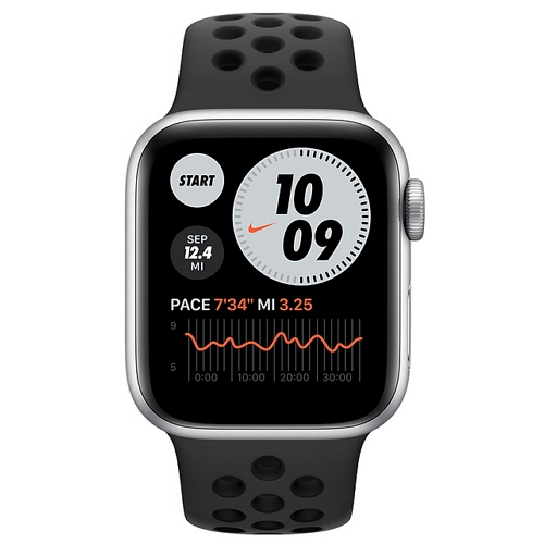 APPLE 워치 시리즈6 나이키+ 44mm 실버 알루미늄 (나이키 스포츠밴드)_이미지