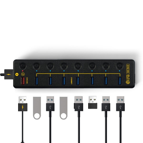 웨이코스 씽크웨이 CORE D72 QC3.0 (9포트/USB 3.0)_이미지