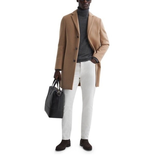 REISS 남성 피코트 Gable 롱 오버 332789 겨울_이미지