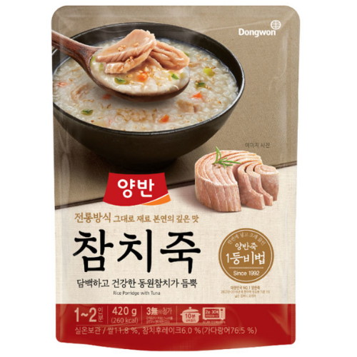 동원F&B 양반 참치죽 420g이미지입니다. 누르면 해당 게시물로 새창이동합니다.