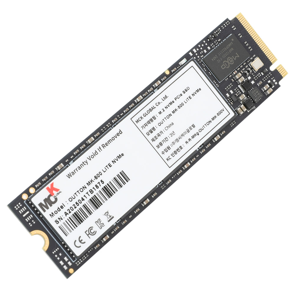 엠씨케이글로벌 OUTTON MK-500 LITE M.2 NVMe (256GB)_이미지