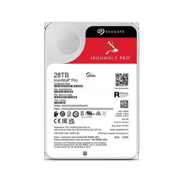 Seagate IronWolf Pro 패키지 7200/512M ST28000NT000 (4x28TB)_이미지
