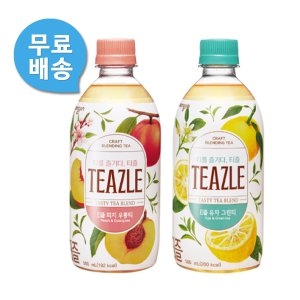  웅진 티즐 피치우롱티_유자그린티 500ml 20펫 무료