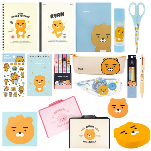 카카오프렌즈 지퍼 문구세트