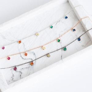 폭스타일 QN7U2V2X_57 레인보우 크리스탈 주얼리 발찌