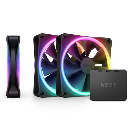 NZXT F120 RGB DUO 해외구매 (컨트롤러/3팩, 블랙)_이미지