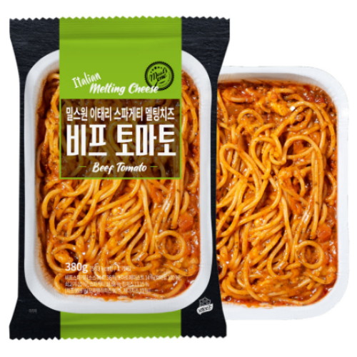 밀스원 이태리 스파게티 멜팅치즈 비프토마토 380g (6개)_이미지