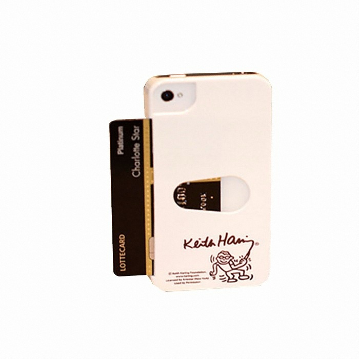 아이커버 keith haring IDin Case - WHITE (아이폰4/4S)