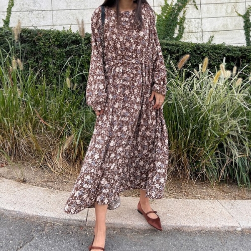  아이우먼 아크끈스트링꽃원피스 TOO633M310 빅사이즈