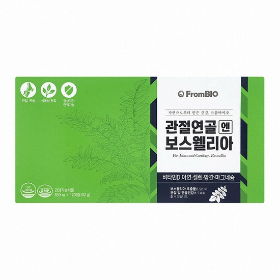 프롬바이오 관절연골엔 보스웰리아 30정 4개입 세트 (1개)