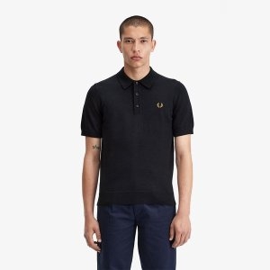 프레드페리 Sharp 클래식 메리노 울 니트 셔츠 S54 AFPM2437623-S54