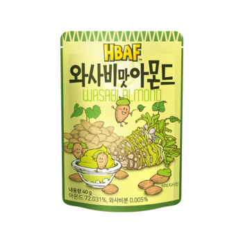 HBAF 와사비맛 아몬드 40g (9개)_이미지