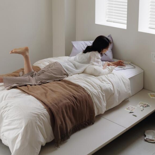 일룸 헤이즐R 무헤드 침대 LK (매트별도)_이미지