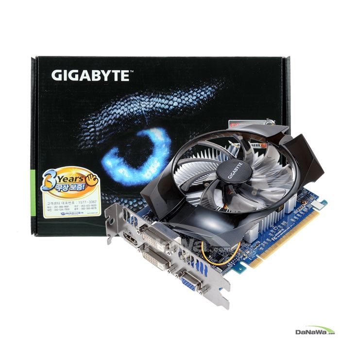 GIGABYTE ������ GT640 UD2 OC D3 2GB WING-100