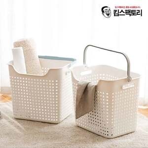 전원테크 플라팜 국내산 다용도 <b>빨래</b><b>바구니</b> 세탁<b>바구니</b> 세탁실 정리함