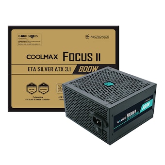 마이크로닉스 <b>COOLMAX</b> FOCUS II 800W ETA실버 ATX3.1