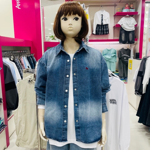 애플핑크 APK1U501데님셔츠_이미지