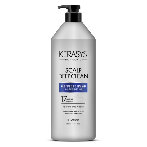 케라시스 비듬케어 딥클린 쿨링 단백질 샴푸 980ml (1개)_이미지