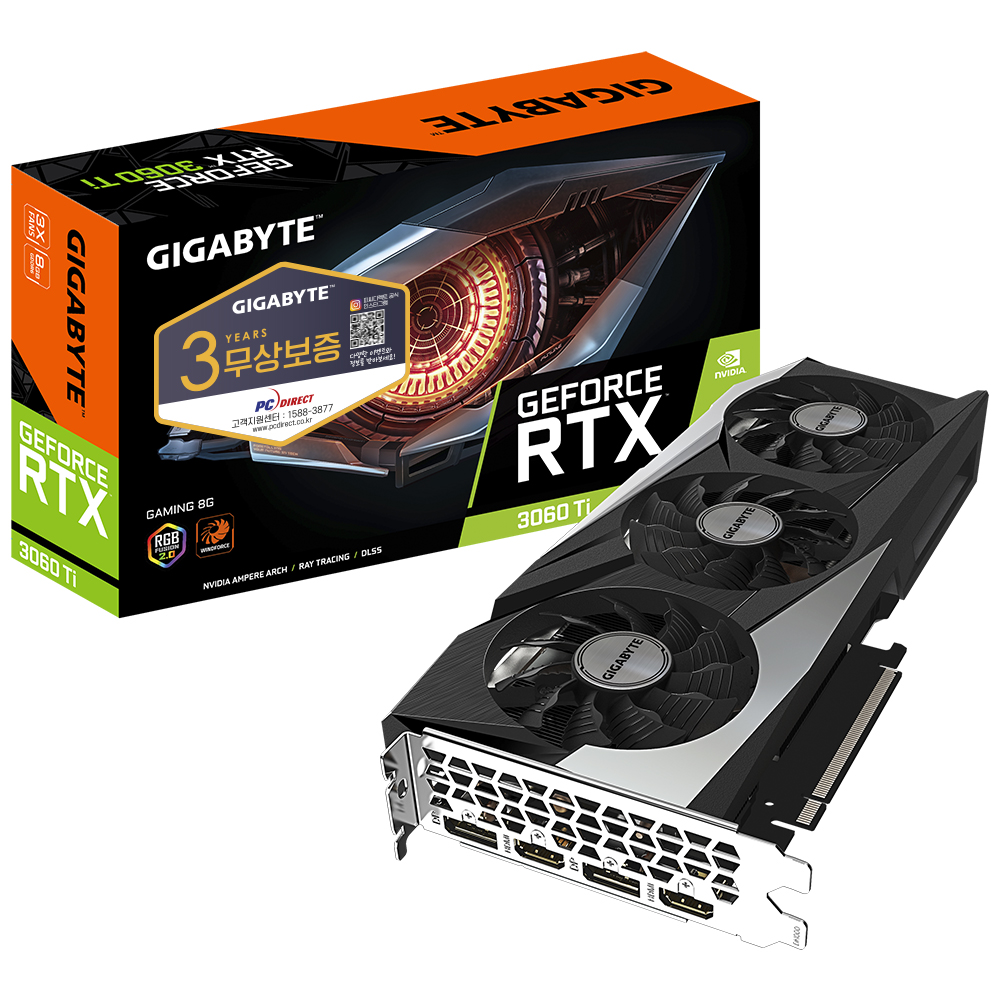 지포스 RTX 3060 Ti GAMING V2 D6 8GB 피씨디렉트