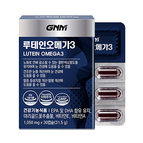 GNM자연의품격 건조한 눈엔 루테인 오메가3 1050mg 30캡슐 (6개)