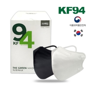 더그린 벨르 황사 방역 마스크 KF94 화이트 (100매)_이미지