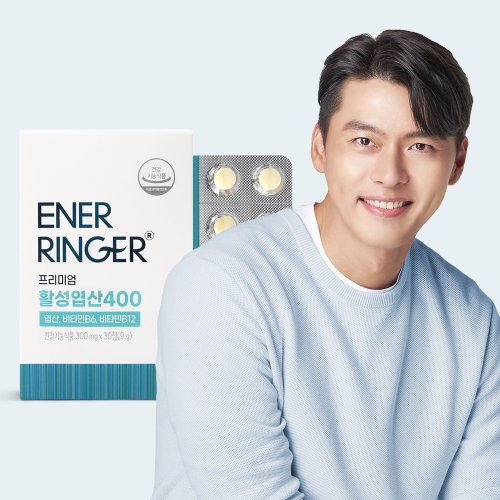 에이치엘사이언스 에너링거 프리미엄 활성엽산400 300mg 30정 (1개)_이미지
