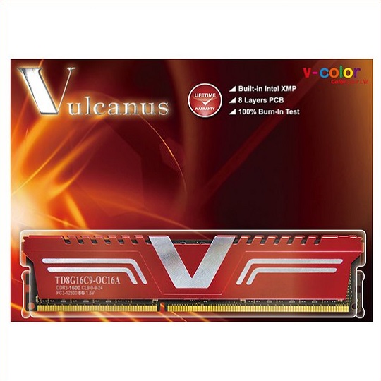 V-Color DDR3-1600 CL9 Vulcanus (8GB)_이미지