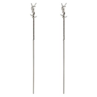생로랑 오피움 YSL 스레더 <b>귀걸이</b> 618031 Y1500 8126