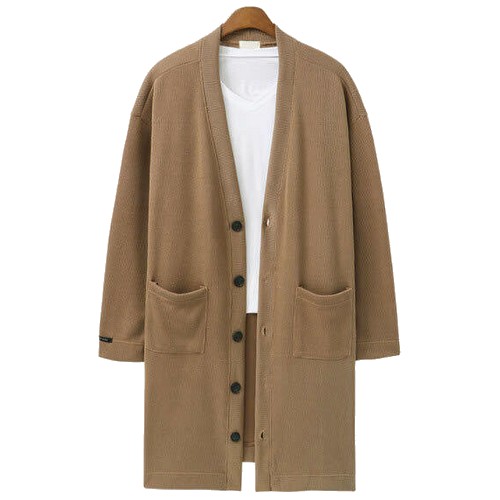 후앙스 오버핏 투포켓 롱 가디건 DMCD9014