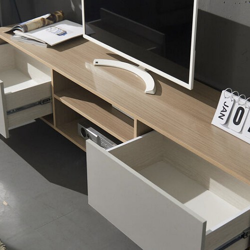 장인가구 체르니 선반형 수납 높은 거실장 1800_이미지