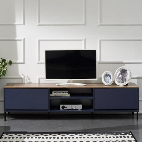 장인가구 체르니 선반형 수납 높은 거실장 1800_이미지